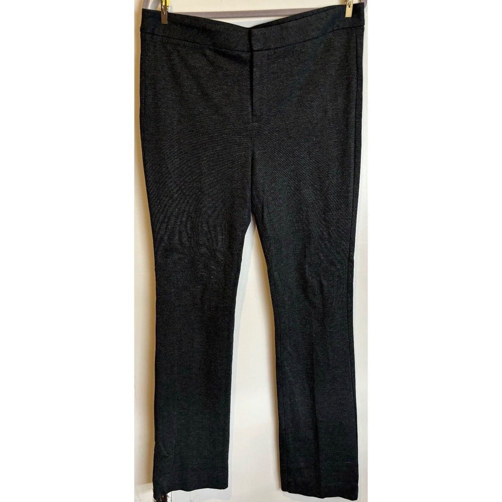 NYDJ Ponte Knit Gray LiftXTuck Stretchy Womens Leggings Wide Hem 14